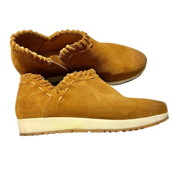 Antelope Scotty Platform Bootie Suede Cognac Brown Leather Moc Sneaker EU36 US6 - Picture 6 of 12